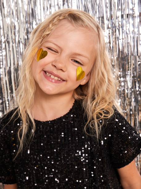 Girl's sequin Christmas dress, mother-daughter capsule black - vertbaudet enfant 