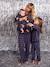 Pyjama femme flanelle noël capsule famille bordeaux - vertbaudet enfant 