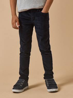 Garçon-Slim en velours garçon