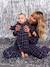 Pyjama femme flanelle noël capsule famille bordeaux - vertbaudet enfant 
