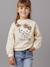 HELLO KITTY® leopard print girl's sweatshirt ecru - vertbaudet enfant 
