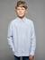 Striped Long-Sleeved Shirt for Boys, Jonen striped blue - vertbaudet enfant 