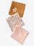 Lot de 3 langes en gaze de coton FLORA caramel - vertbaudet enfant 