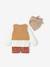 Set of 3 baby items: 2-in-1 jumper + short + scarf terracotta - vertbaudet enfant 