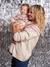 Baby Christmas jacquard jumper family capsule ecru - vertbaudet enfant 