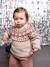Pull bébé jacquard noël capsule famille écru - vertbaudet enfant 