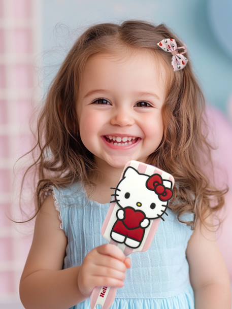 Girl's HELLO KITTY hairbrush with 3-D appliqué rose - vertbaudet enfant 