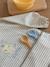 Apron bib for babies Tweety LONEY TUNES striped grey - vertbaudet enfant 