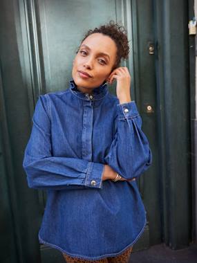 Blouse femme en jean Capsule mère-fille - vertbaudet enfant -Blouse femme en jean Capsule mère-fille