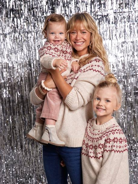Christmas Jacquard Jumper for Men, Family Capsule Collection,  ENVIE DE FRAISE ecru - vertbaudet enfant 