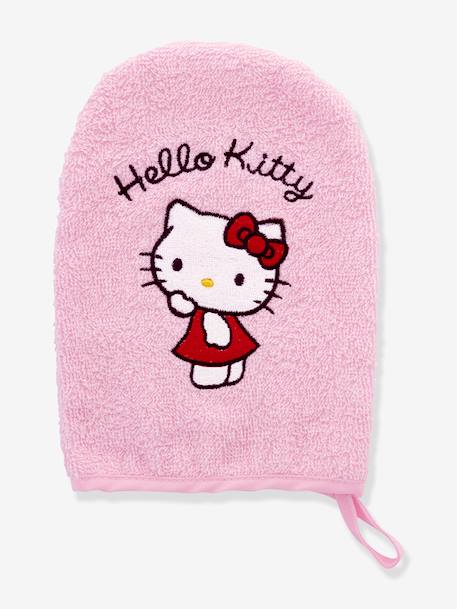 Bath Cape & Wash Mitt Gift Set, HELLO KITTY white - vertbaudet enfant 