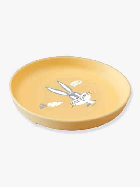 Bugs Bunny Non-Slip Silicone Plate, LOONEY TUNES yellow - vertbaudet enfant 
