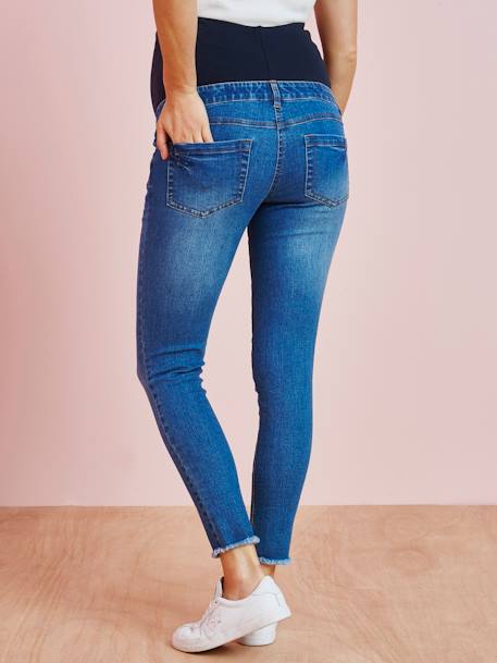Jean de grossesse skinny effiloché Denim bleached - vertbaudet enfant 