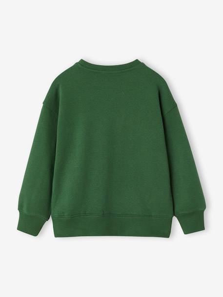 Sweatshirt with Chest Motif for Boys green+pistachio+pomegranate - vertbaudet enfant 