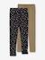 Pack of 2 Leggings Lined in Fleece Knit olive - vertbaudet enfant 