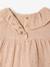 Starry Muslin Dress for Babies sand beige - vertbaudet enfant 