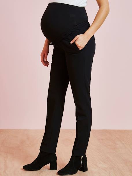 Maternity Cigarette Trousers Black - vertbaudet enfant 