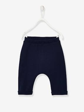 -Trousers in Cotton Fleece, for Newborn Babies