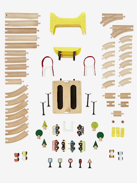 Train Circuit, 66 Pieces Multi - vertbaudet enfant 