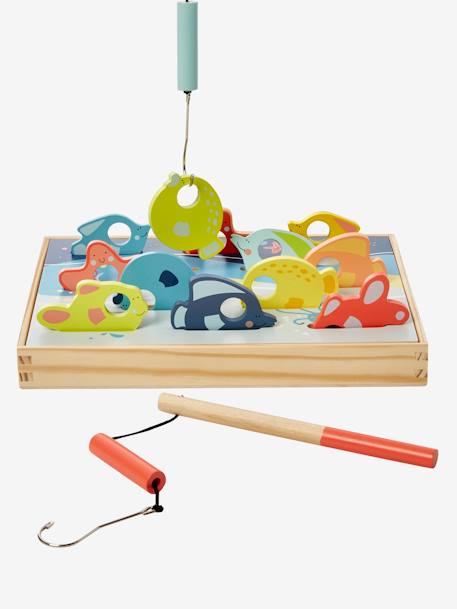 Jeu de pêche 3D en bois FSC® multicolore - vertbaudet enfant 