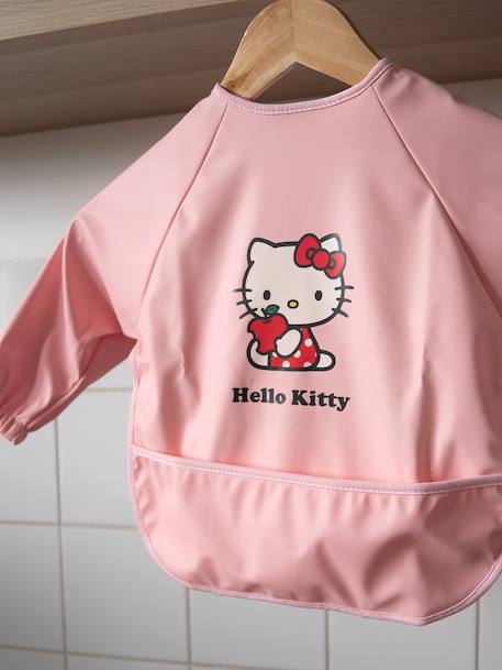 Long-Sleeved Bib for Babies, Hello Kitty rose - vertbaudet enfant 