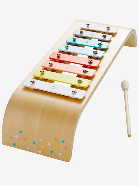 Wooden Xylophone - FSC® Certified NO COLOR+PINK LIGHT SOLID WITH DESIGN - vertbaudet enfant 