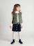 Sleeveless Sherpa Jacket for Girls green+vanilla - vertbaudet enfant 