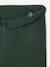 Girls' wide leggings lined with fleece knit emerald green+navy blue - vertbaudet enfant 