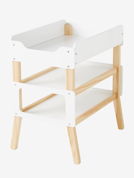 Table à langer pour poupon en bois FSC® blanc - vertbaudet enfant 