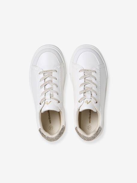 Synthetic Trainers for Girls printed white - vertbaudet enfant 
