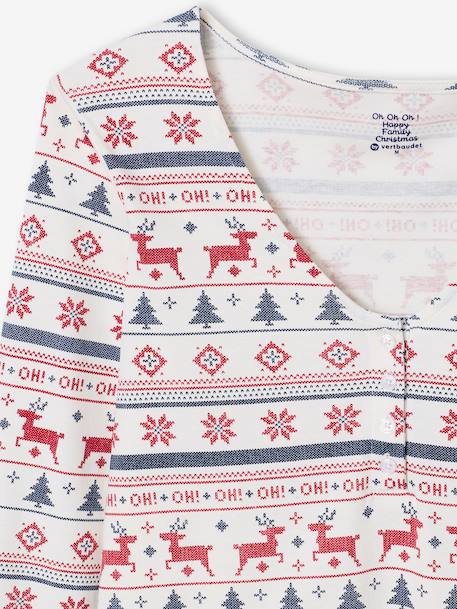 Christmas family 2-piece pyjamas for women night blue - vertbaudet enfant 