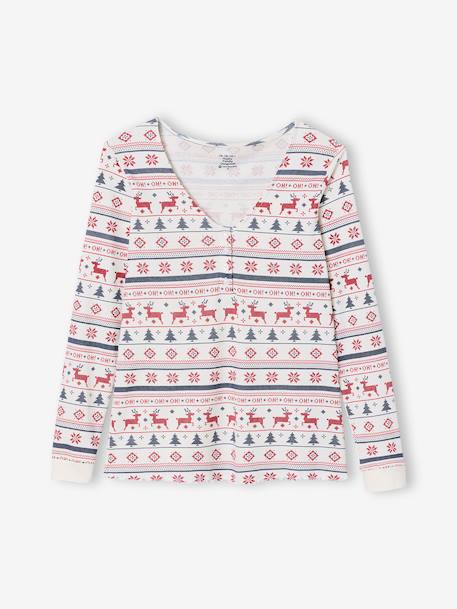 Christmas family 2-piece pyjamas for women night blue - vertbaudet enfant 