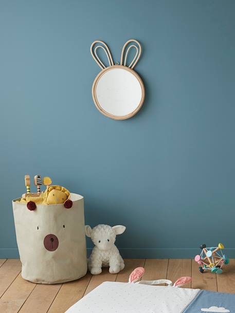 Rattan Mirror, Rabbit Light Wood - vertbaudet enfant 
