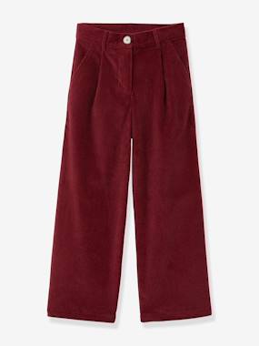 Girls-CYRILLUS wide-leg trousers 