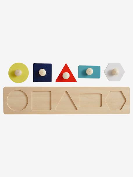 Mon 1er puzzle des formes en bois FSC® multicolore - vertbaudet enfant 