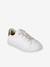 Synthetic Trainers with Laces, for Girls printed white - vertbaudet enfant 