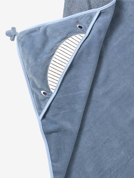 Apron Baby Bath Cape for Parent/Baby cappuccino+grey blue+ochre+terracotta - vertbaudet enfant 
