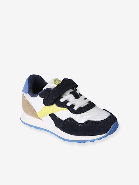 Trainers with Hook-&-Loop Fasteners & Elasticated Laces for Boys set blue - vertbaudet enfant 