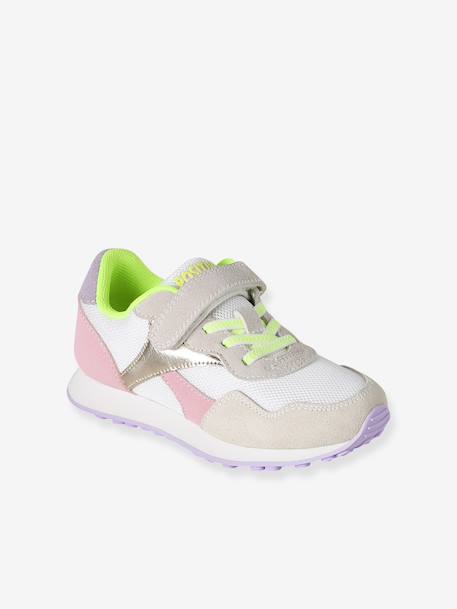 Trainers with Hook-&-Loop Fasteners & Elasticated Laces set pink - vertbaudet enfant 