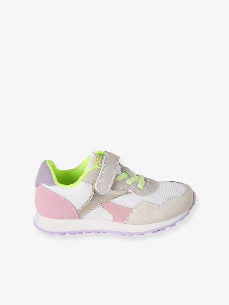 Trainers with Hook-&-Loop Fasteners & Elasticated Laces set pink - vertbaudet enfant 
