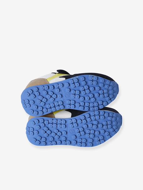 Baskets enfant lacets élastiqués à scratchs lot bleu - vertbaudet enfant 