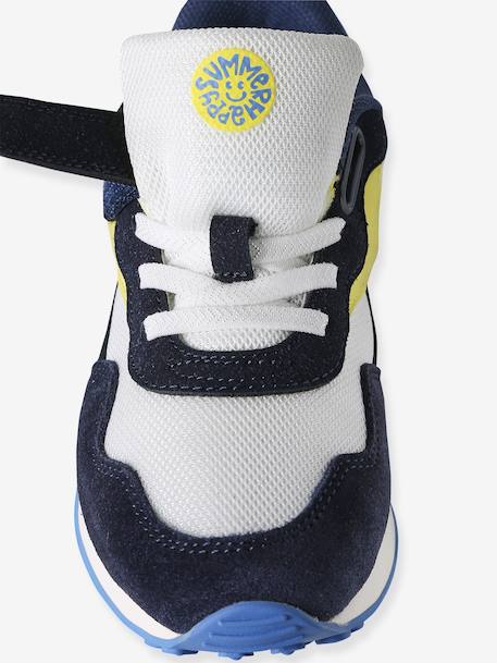 Trainers with Hook-&-Loop Fasteners & Elasticated Laces for Boys set blue - vertbaudet enfant 