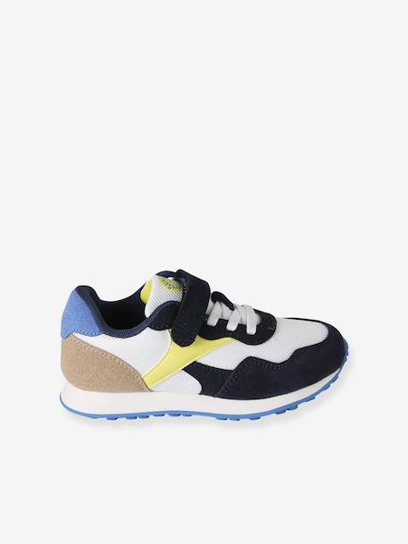 Trainers with Hook-&-Loop Fasteners & Elasticated Laces for Boys set blue - vertbaudet enfant 