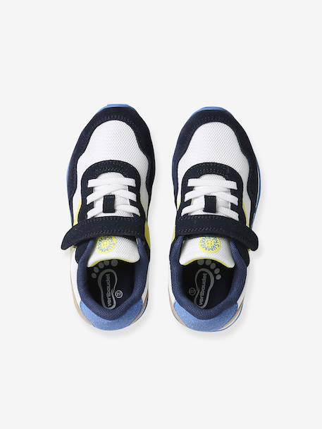 Trainers with Hook-&-Loop Fasteners & Elasticated Laces for Boys set blue - vertbaudet enfant 
