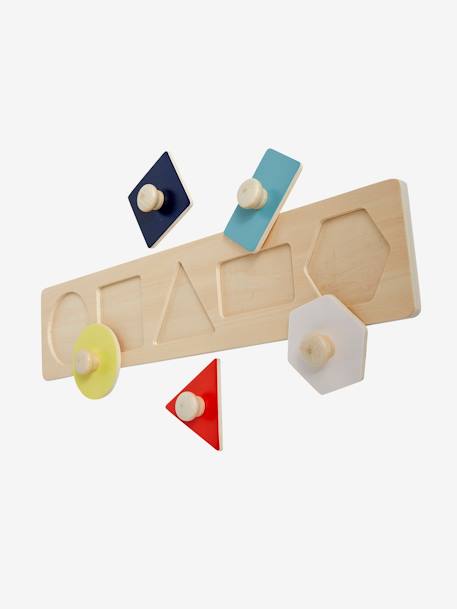 Mon 1er puzzle des formes en bois FSC® multicolore - vertbaudet enfant 