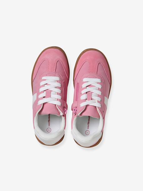Girl's synthetic trainers rose - vertbaudet enfant 