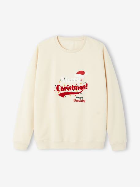 Christmas Sweatshirt for Men, Family Capsule Collection vanilla - vertbaudet enfant 