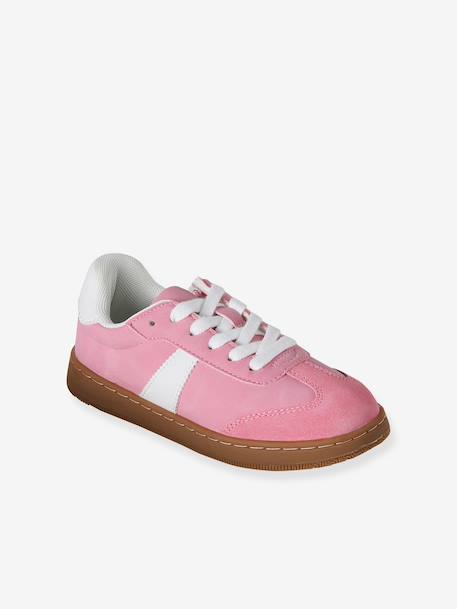 Girl's synthetic trainers rose - vertbaudet enfant 