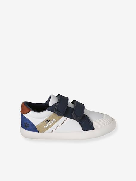 Synthetic trainers with touch 'n' close fastening for boys set blue - vertbaudet enfant 