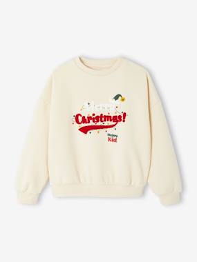 Sweat enfant noël capsule famille - vertbaudet enfant Fille-Sweat enfant noël capsule famille